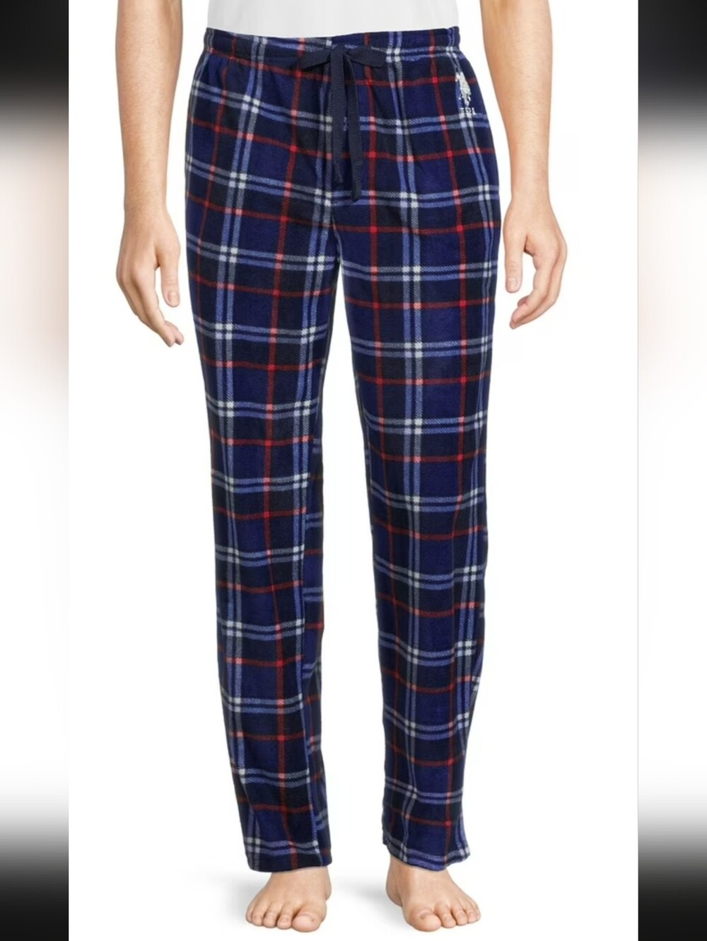Polo Ralph Lauren Men's Navy Plaid Flannel Lounge Pants